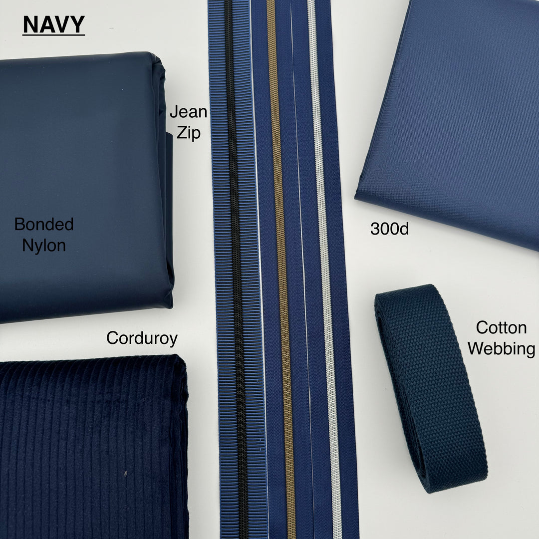 Navy Bonded Nylon