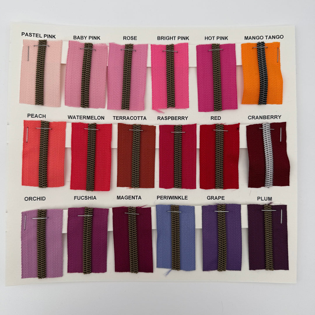 Zipper Color Card