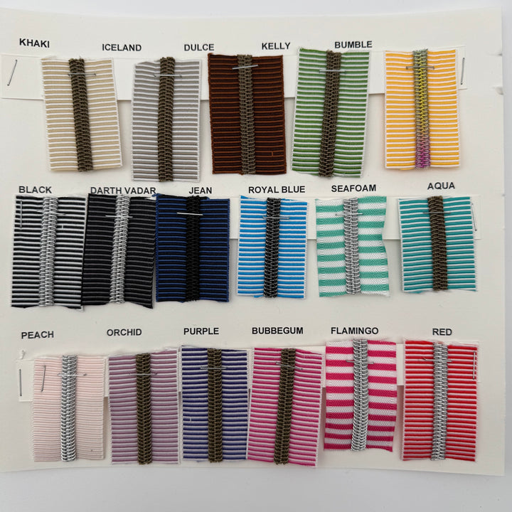 Zipper Color Card