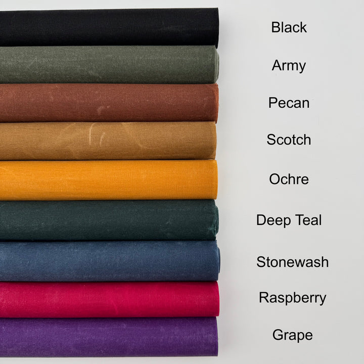 Deep Teal Wax Canvas
