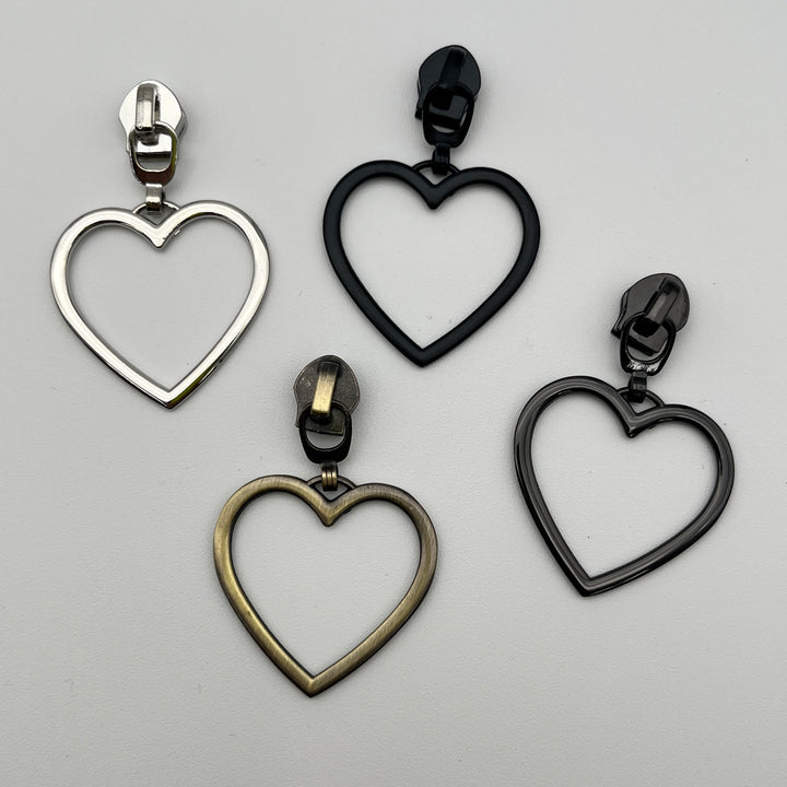 Heart Pull brushed bronze