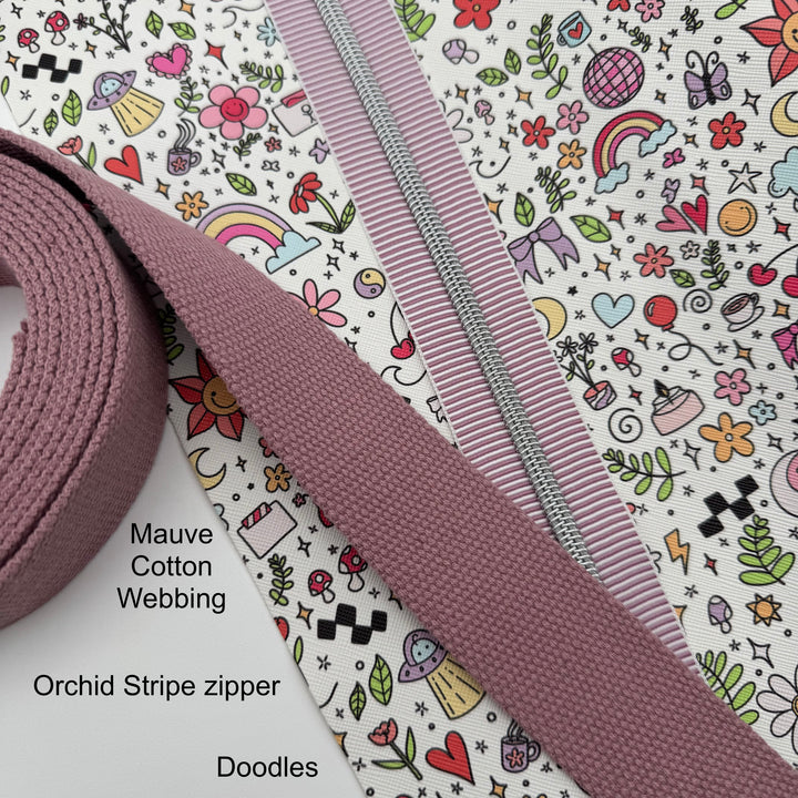 Doodles Printed Saffiano