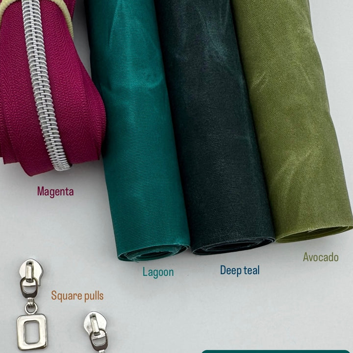 Deep Teal Wax Canvas