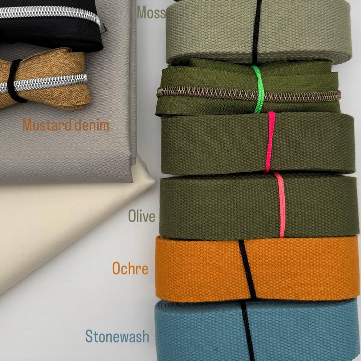 Ochre cotton webbing
