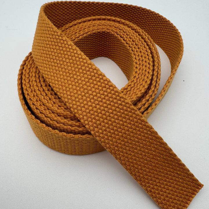 Ochre Light cotton webbing