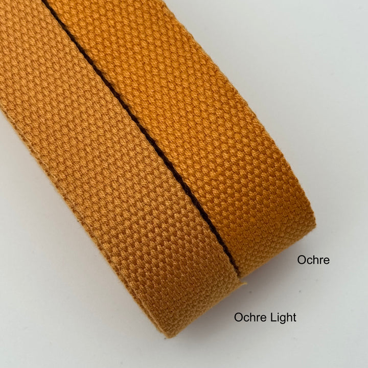 Ochre Light cotton webbing