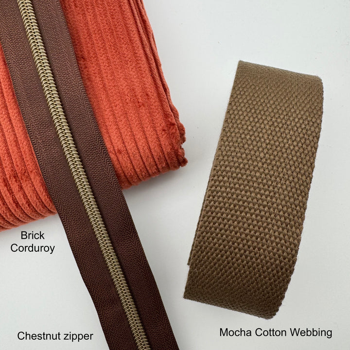 Mocha cotton webbing