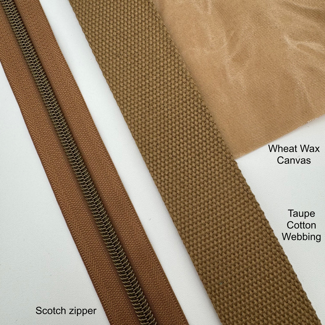 Taupe cotton webbing