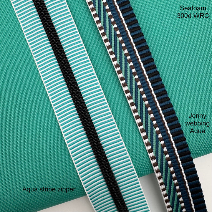 Stripe Aqua matte black