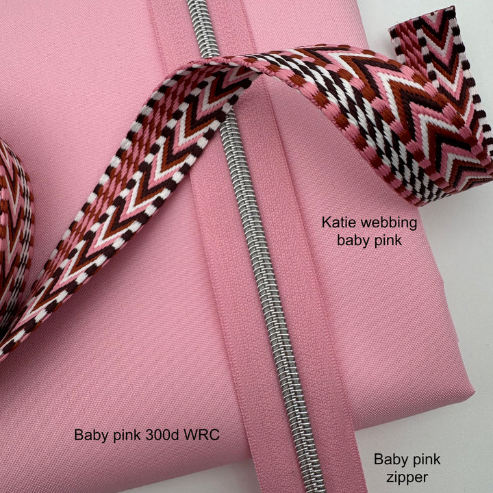 Katie Webbing Baby Pink