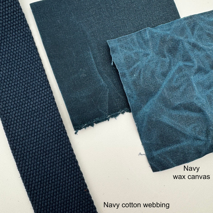 Navy Wax Canvas
