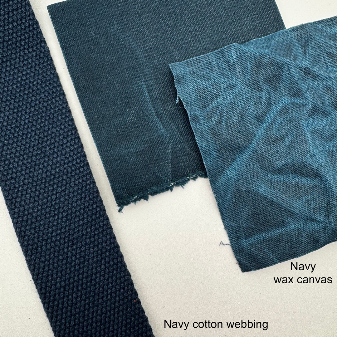 Navy cotton webbing
