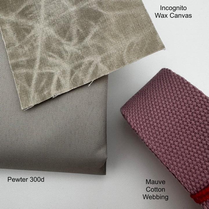 Mauve cotton webbing