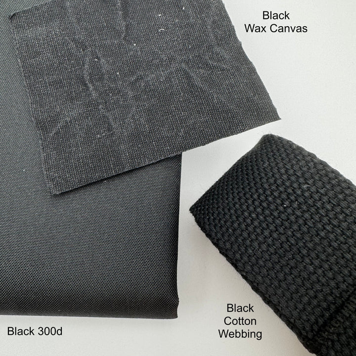 Black cotton webbing