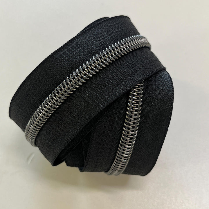 Black #5 Tape | Zipper By The Yard | 1,3,5 yard continuous cuts