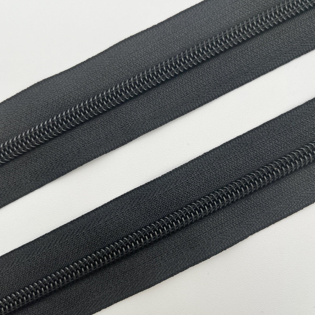 Black #5 Tape | Zipper By The Yard | 1,3,5 yard continuous cuts