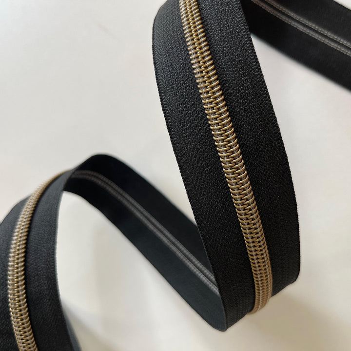 Black #5 Tape | Zipper By The Yard | 1,3,5 yard continuous cuts