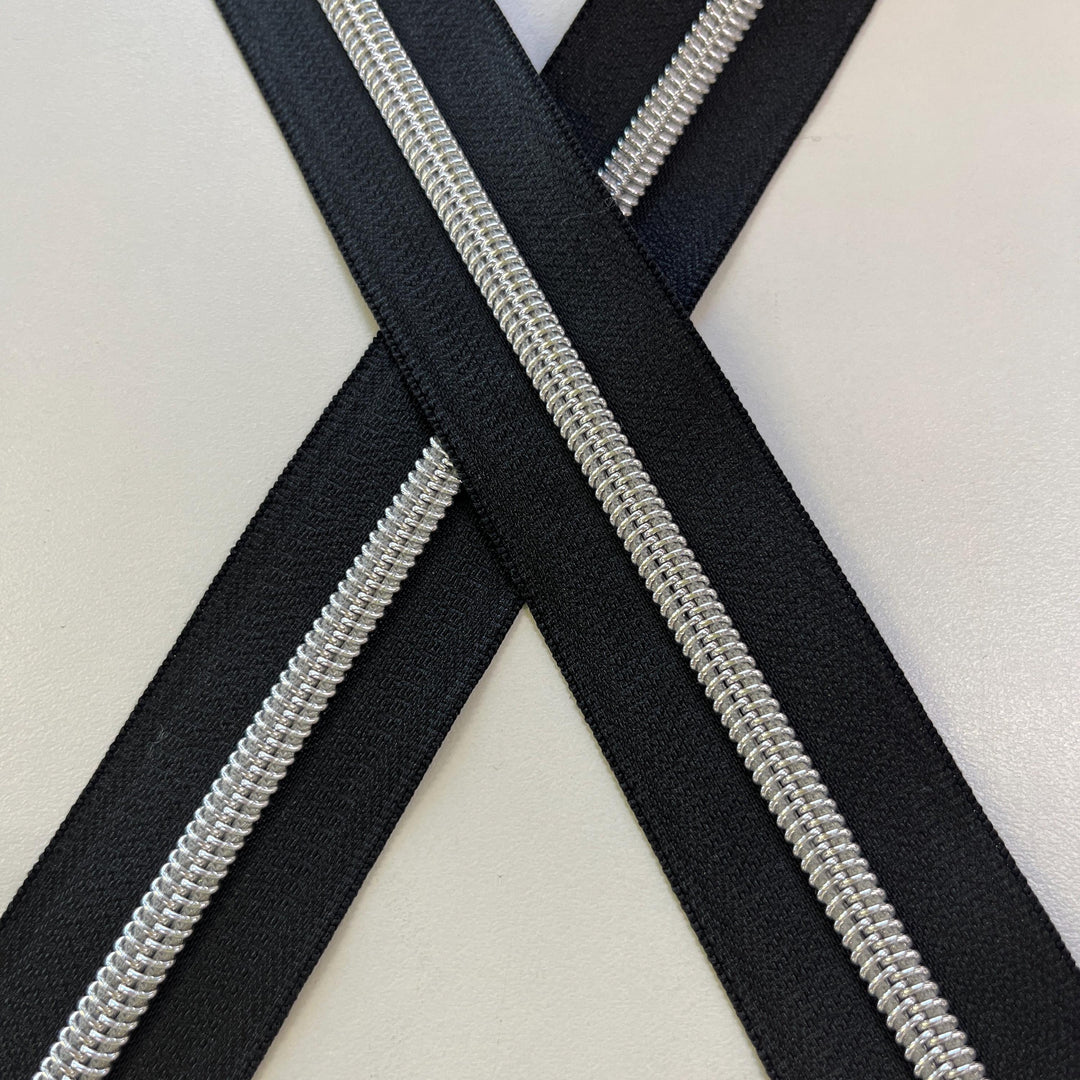 Black #5 Tape | Zipper By The Yard | 1,3,5 yard continuous cuts