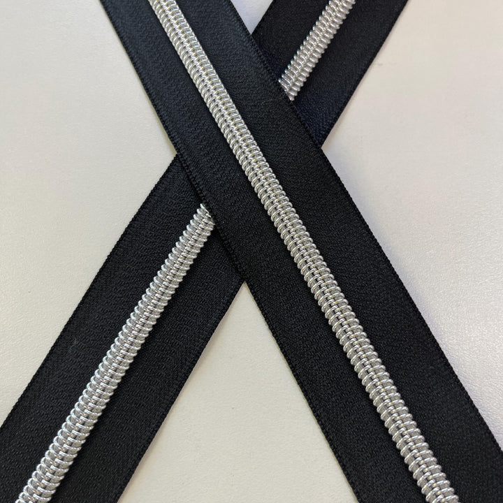 Black #5 Tape | Zipper By The Yard | 1,3,5 yard continuous cuts
