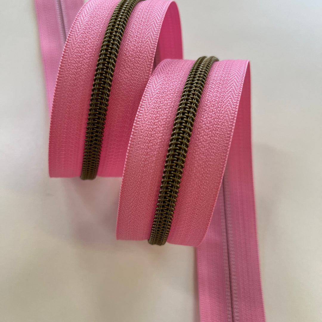 Rose #5 Bronze zipper coil