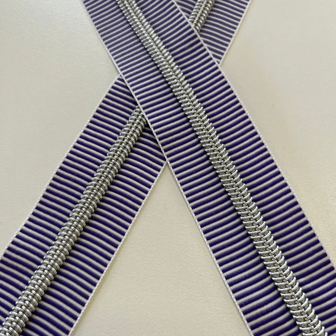 Purple Stripe #5 Silver